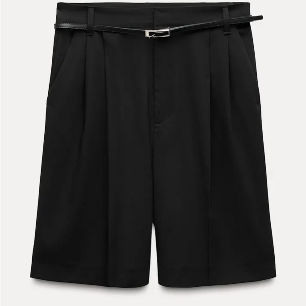 Zara Charcoal Shorts with Dark Accent